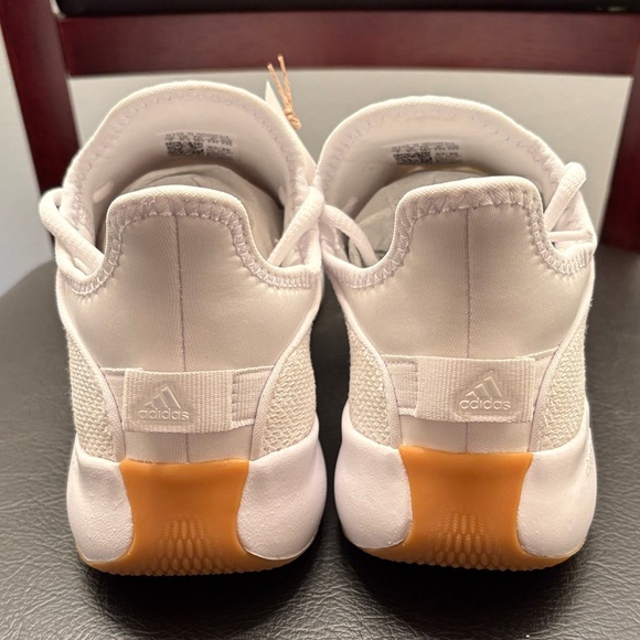 New Adidas Cloudfoam Pure Sportswear White Sneakers Women’s Size 7 - Picture 4 of 6